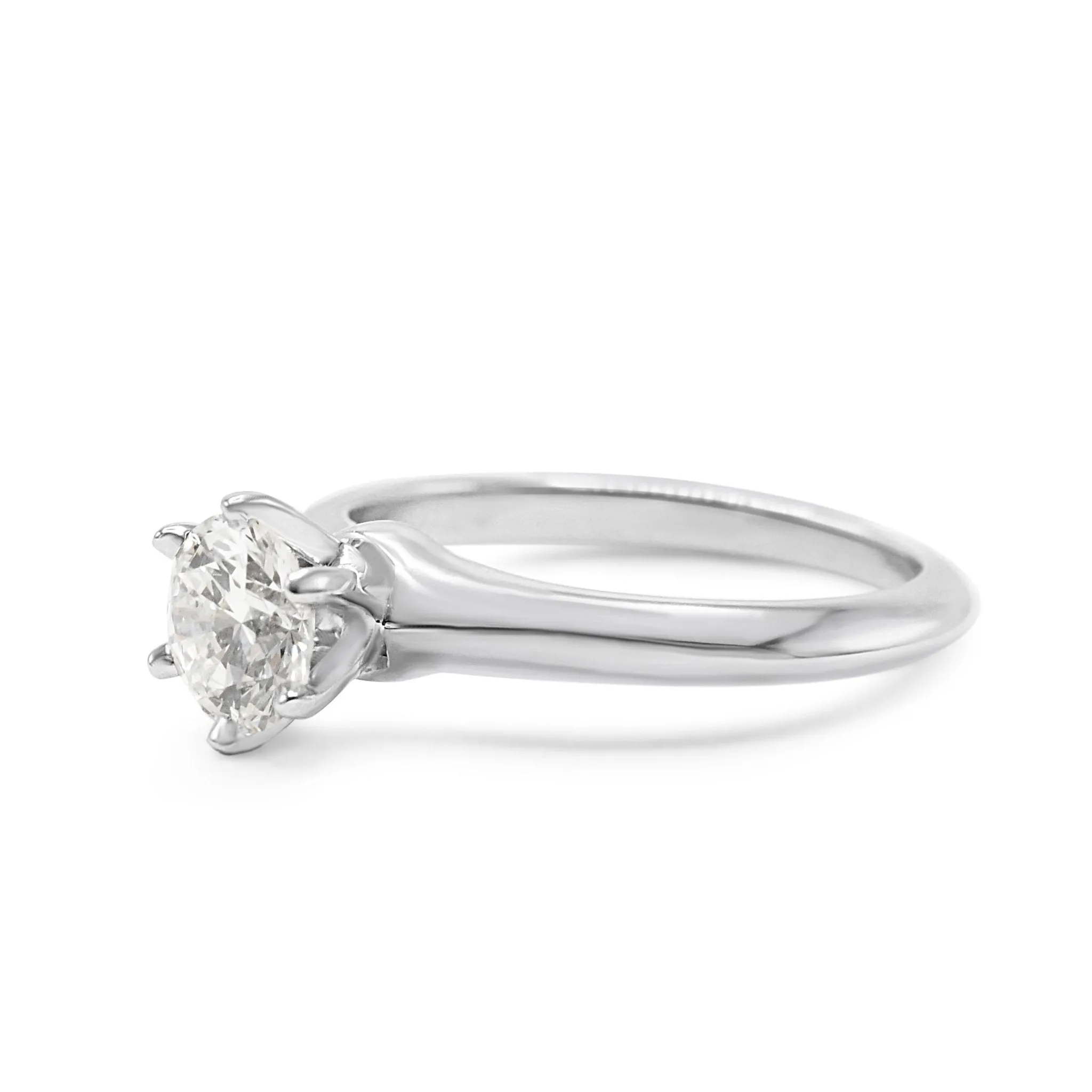 Tiffany & Co. Solitaire Diamond Ring - Platinum