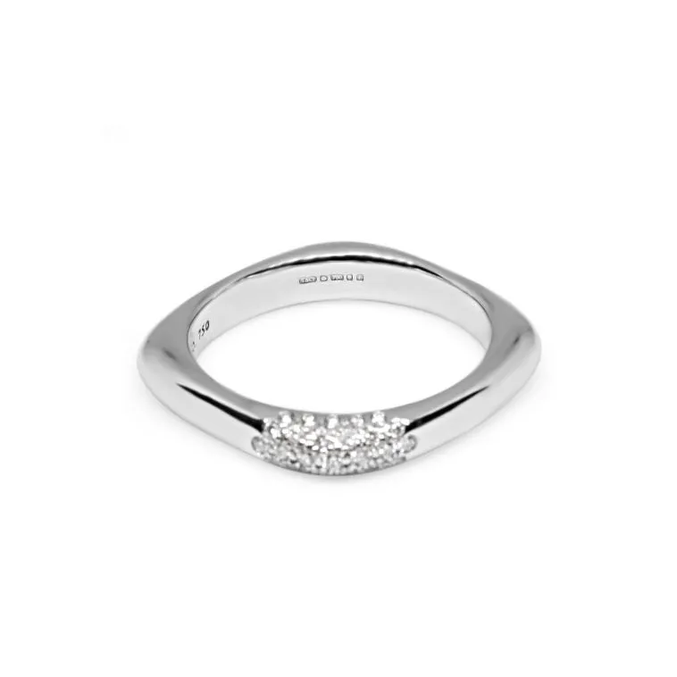 Tiffany & Co. Square Pave Set Diamond Ring