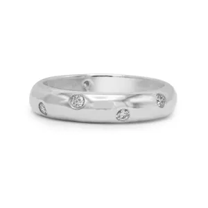 Tiffany Etoile Diamond Band Ring 3mm - Platinum