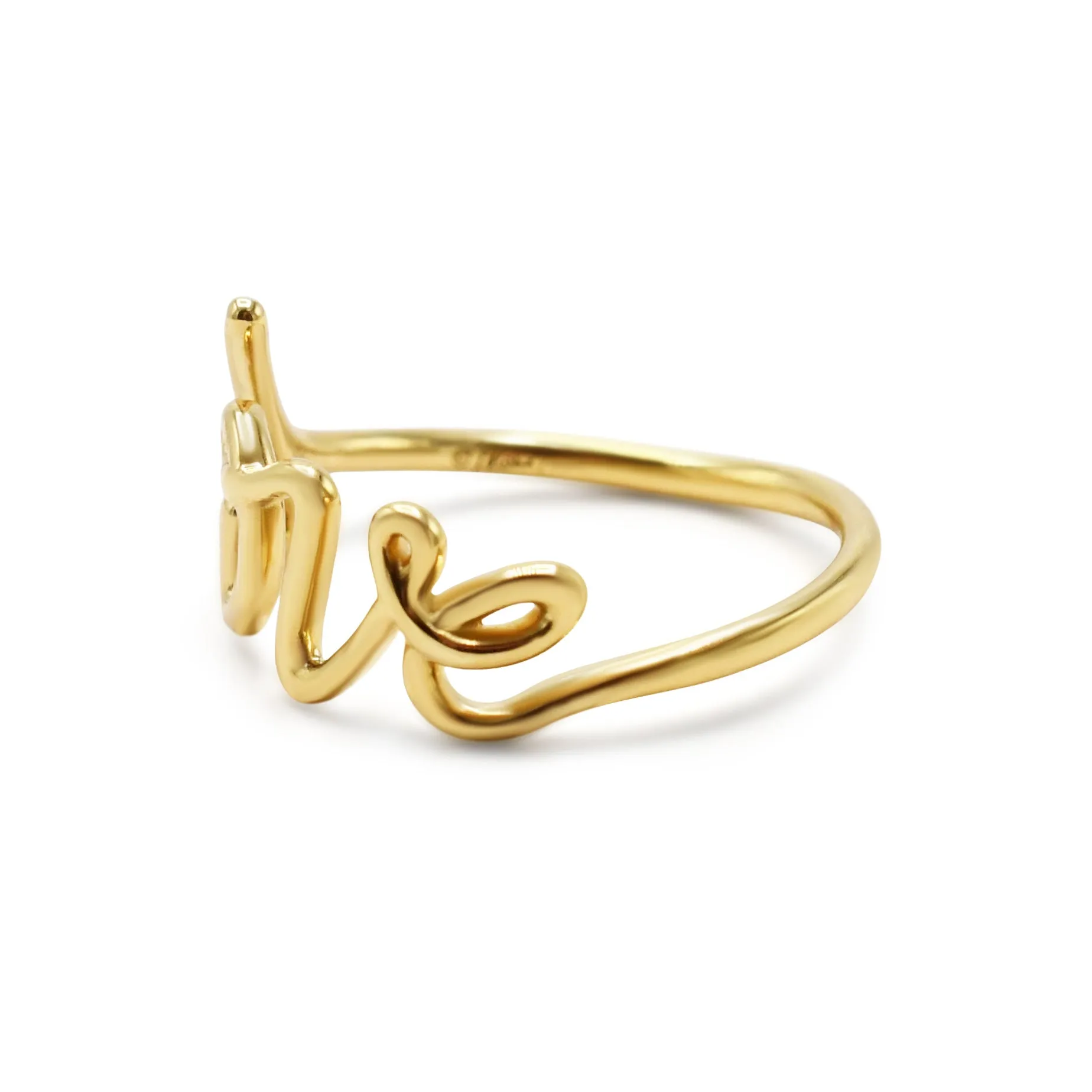 Tiffany Paloma Picasso Graffiti Love Ring, Small - 18ct Yellow Gold