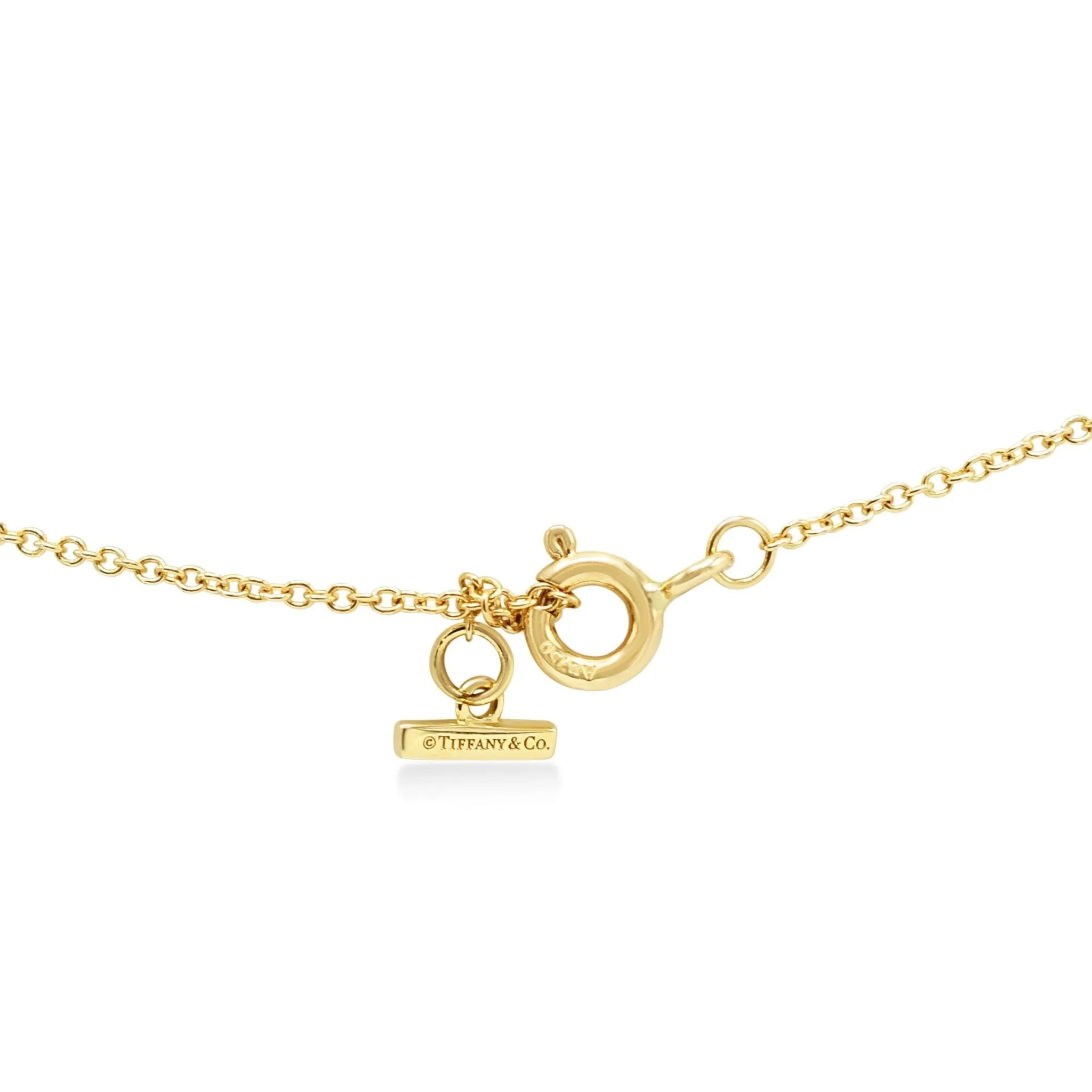 Tiffany T Diamond and Mother-of-pearl Circle Pendant Necklace