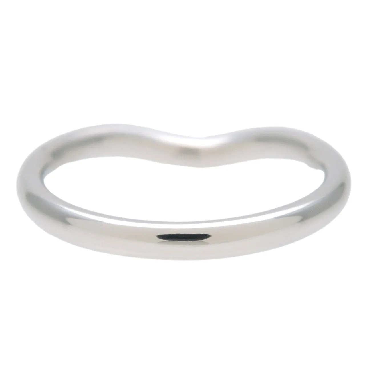 Tiffany&Co. Carved Band Ring Platinum PT950 EU55 US7.5 Platinum Used