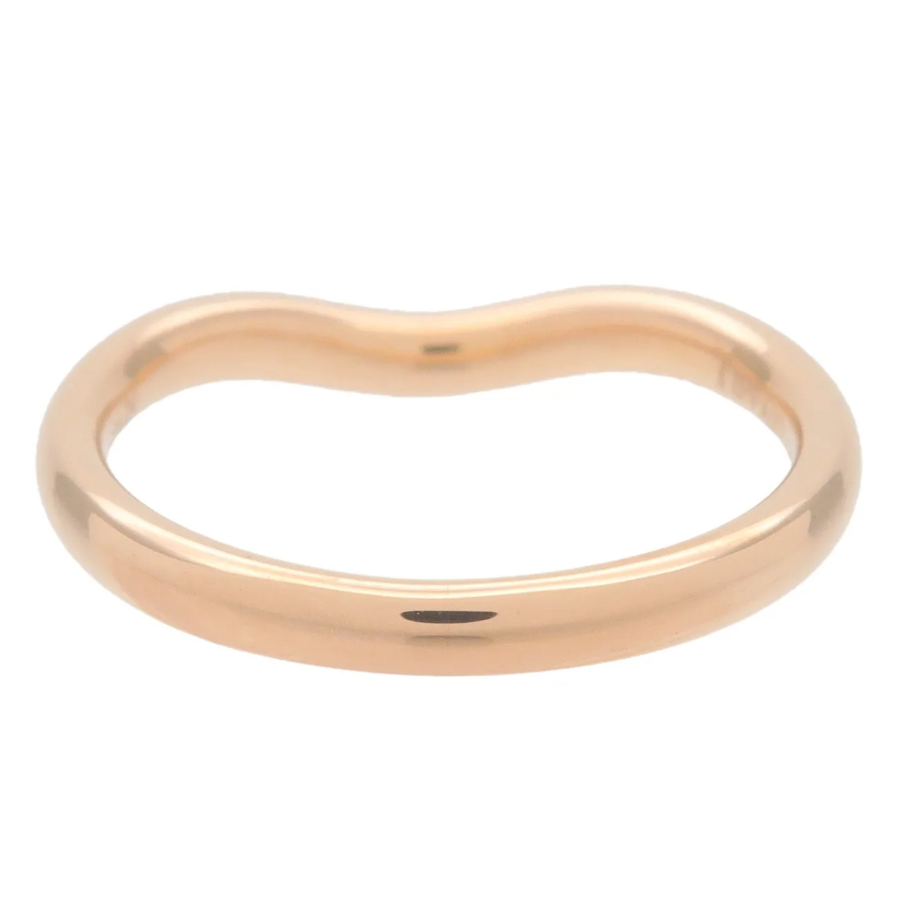 Tiffany&Co. Curved Band Ring 9P Diamond K18 750PG US4.5 EU48 Used