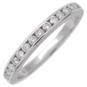 Tiffany&Co. Half Circle Channel Setting Diamond Ring PT950 US4.5 Used