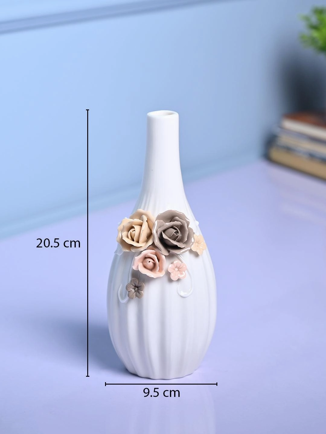 Timeless Beauty - White Cylindrical Vase