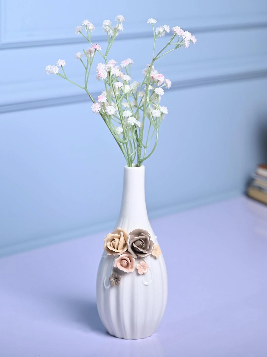Timeless Beauty - White Cylindrical Vase