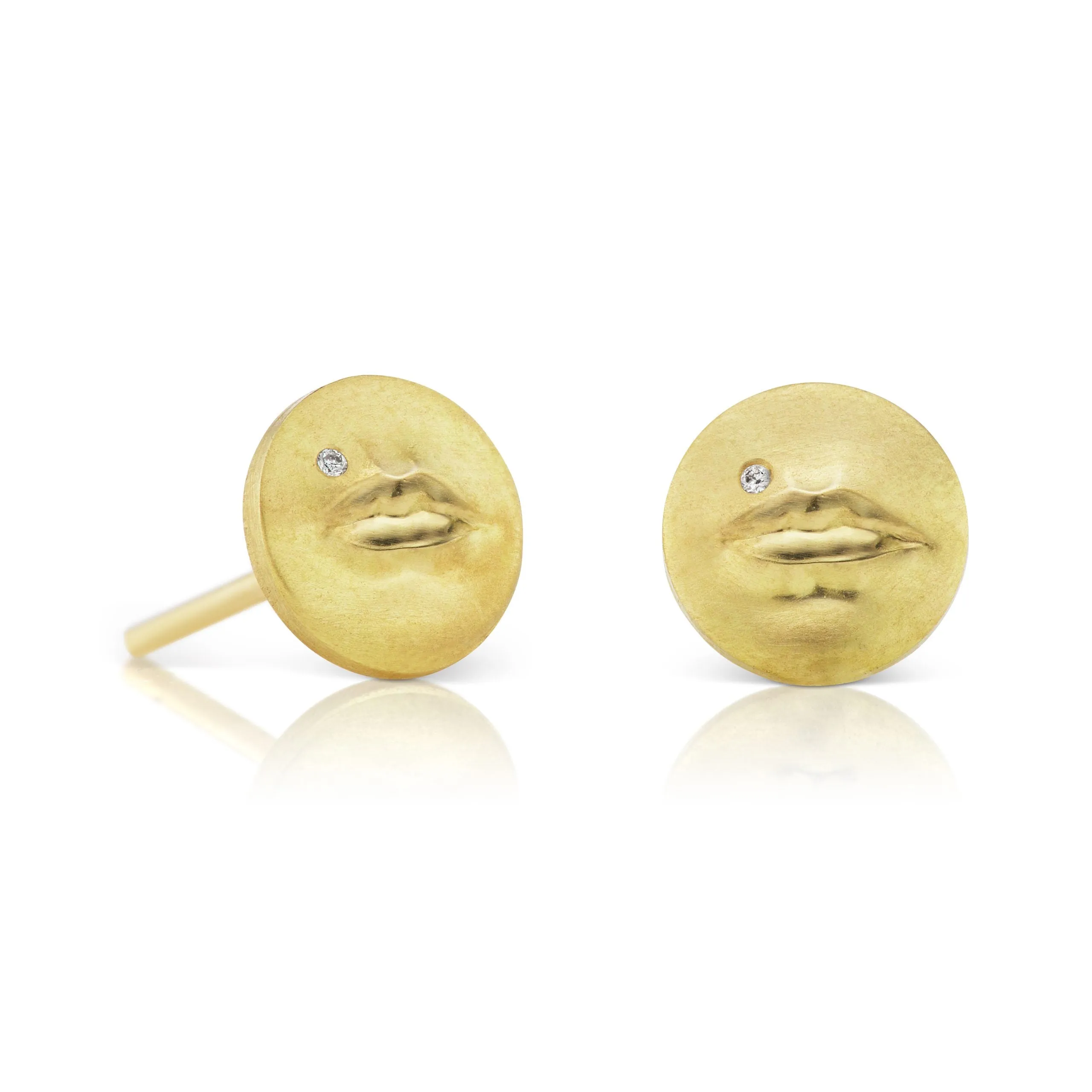 Tiny Kiss Me Stud Earrings
