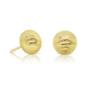 Tiny Kiss Me Stud Earrings