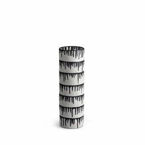 Tokasu - Cylindrical Vase White Indigo M mini ornamental plant  