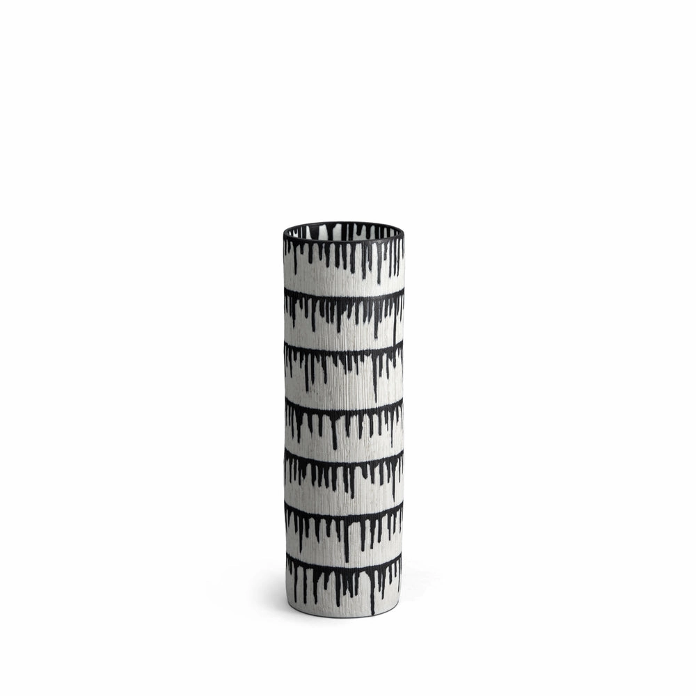 Tokasu - Cylindrical Vase White Indigo M mini ornamental plant  