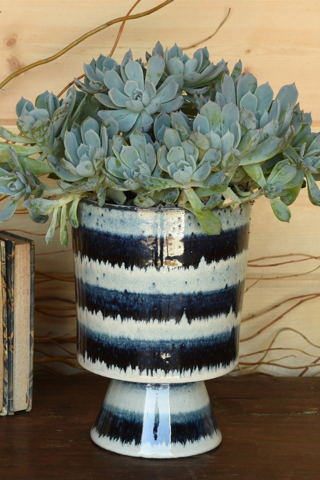 Toku Chalice Vase Indigo