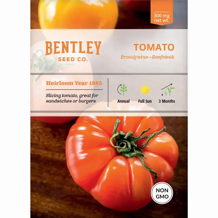 Tomato-Brandywine Seed Packet floating plant shelf  