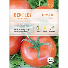 Tomato, Rutgers Seed Packet floating plant shelf  