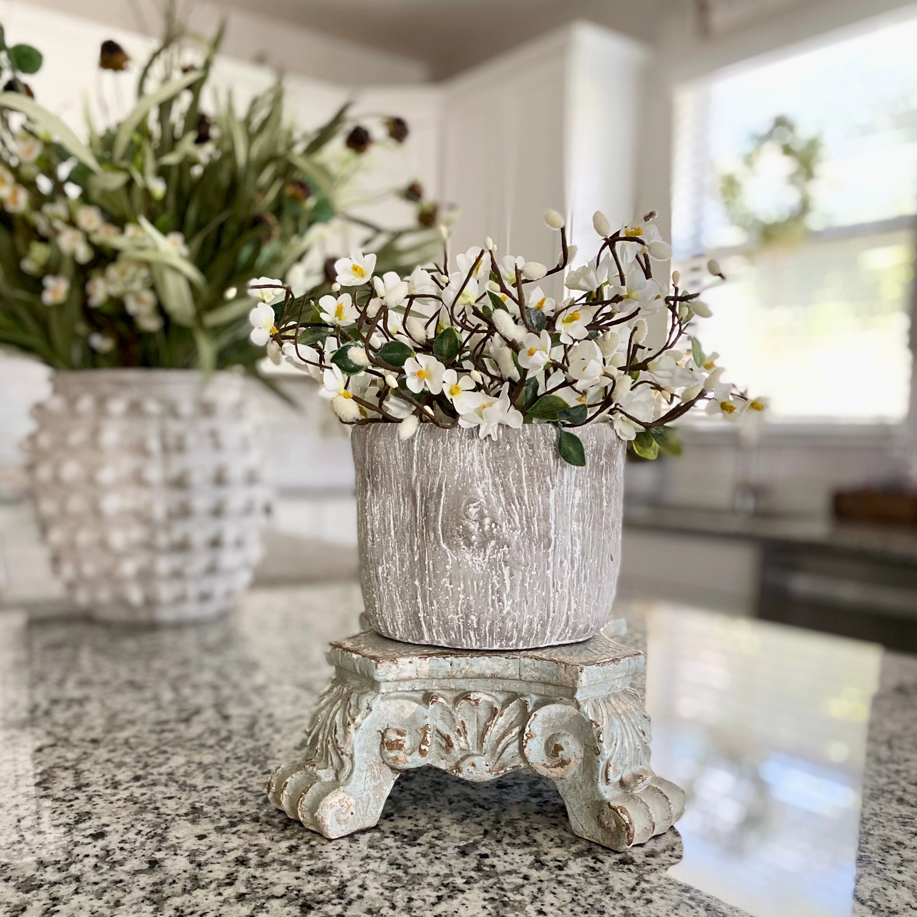 Tree Bark Planter outdoor greenery  