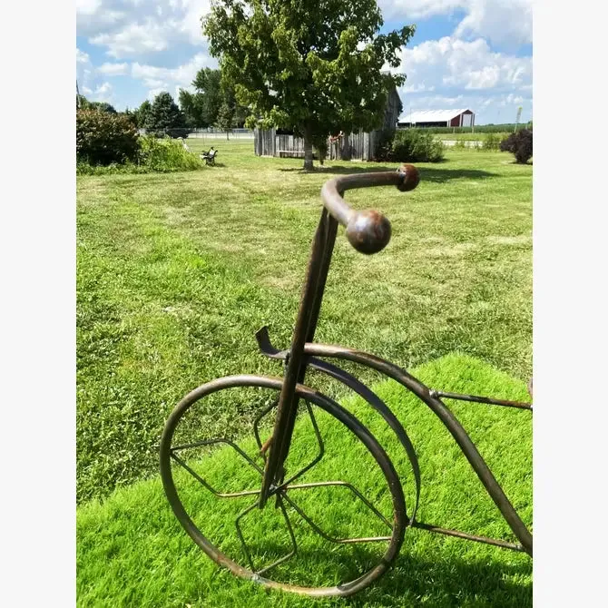 Trike with Big Basket Flower Pot Holder Decorative Trike