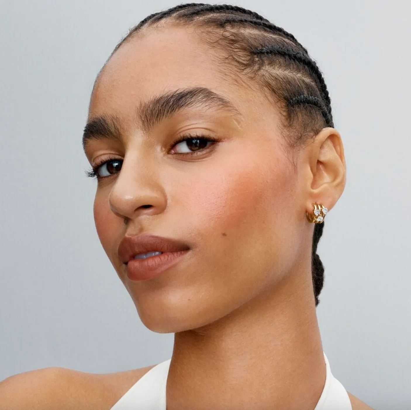 Triple Heart Hoop Earrings