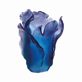 Tulipe - Large Blue Vase mini ornamental plant  