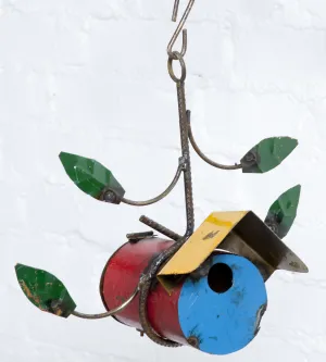 Tunnel Bird House with Vines & Roof dried flower branch  