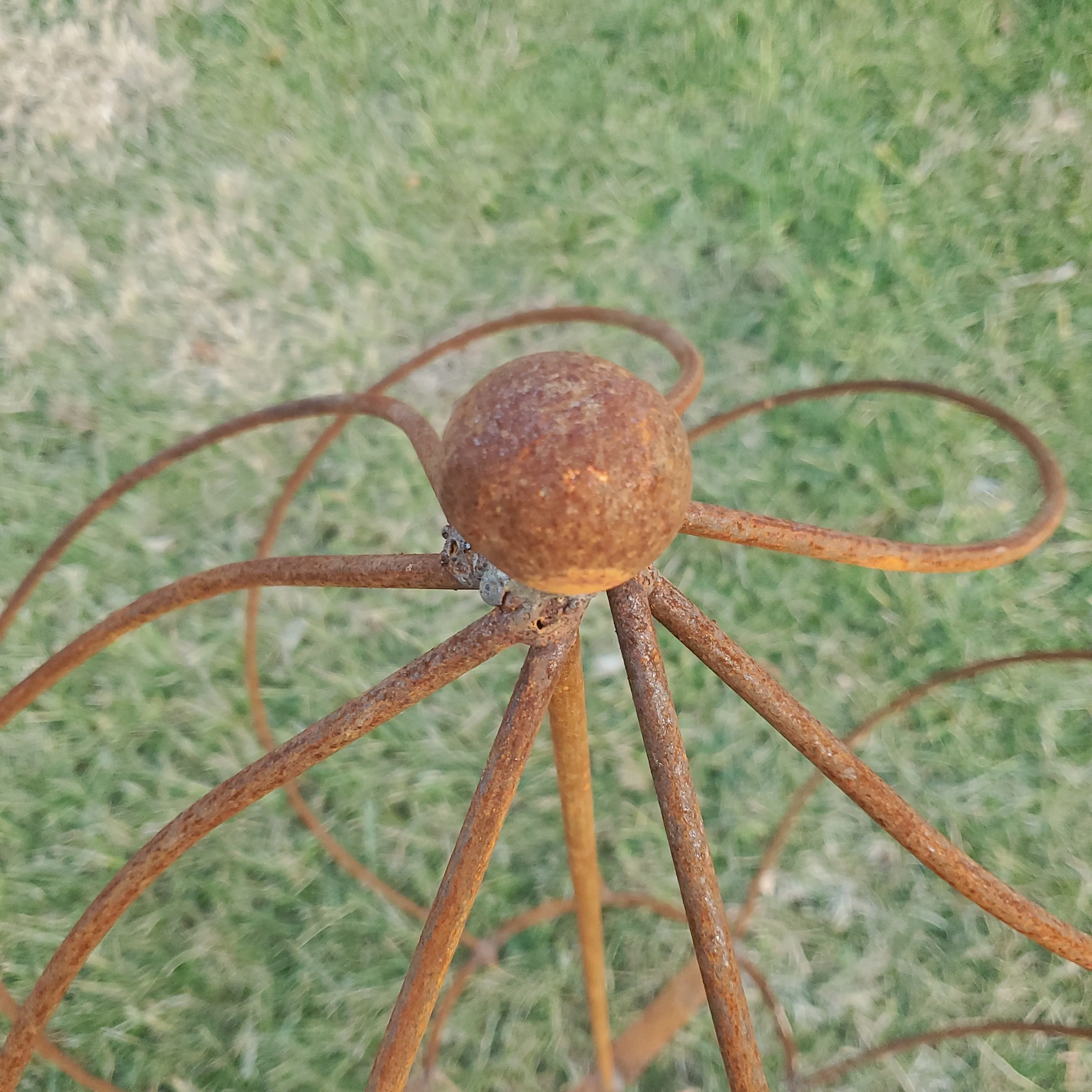 Twist Topiary with Cast Ball On Top
