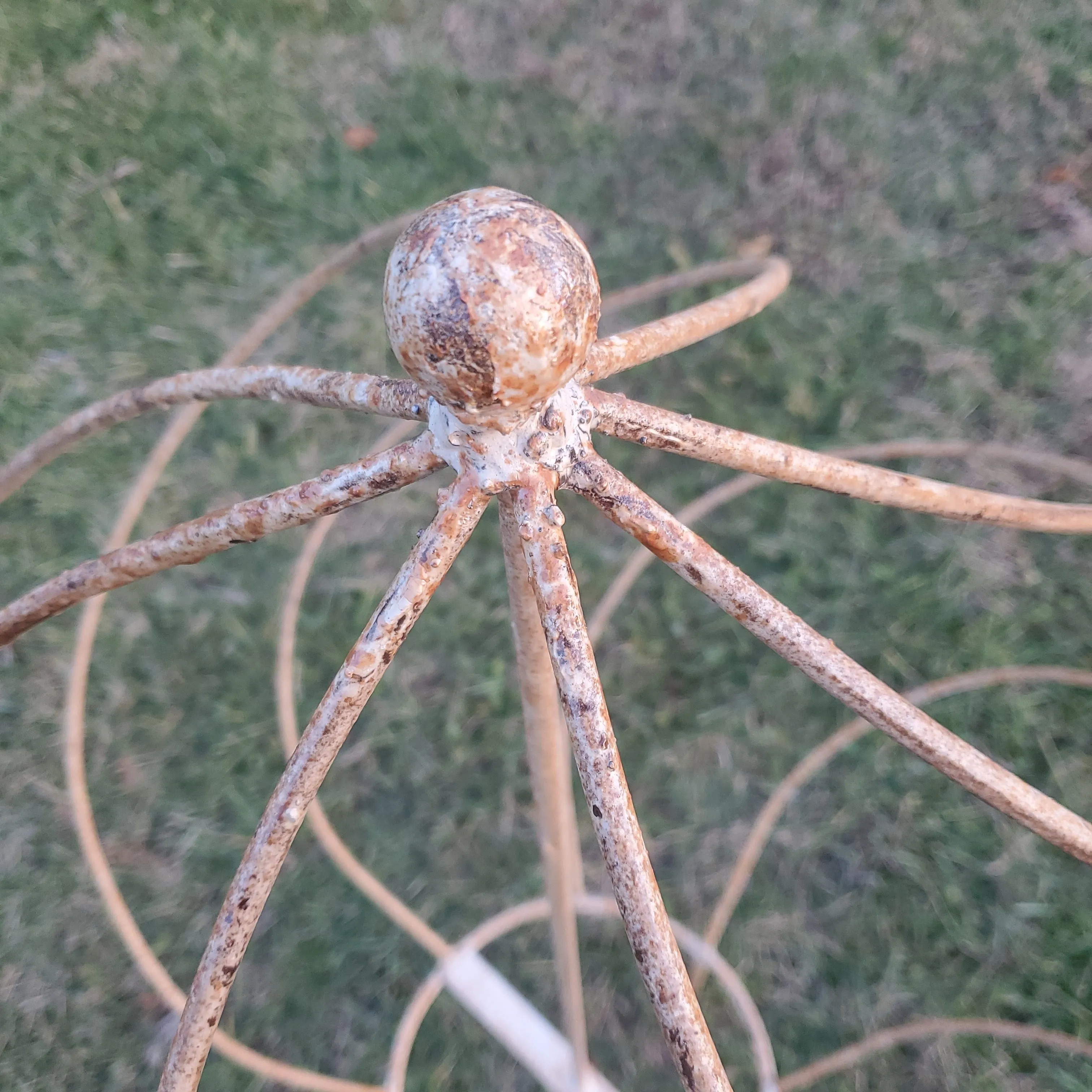 Twist Topiary with Cast Ball On Top