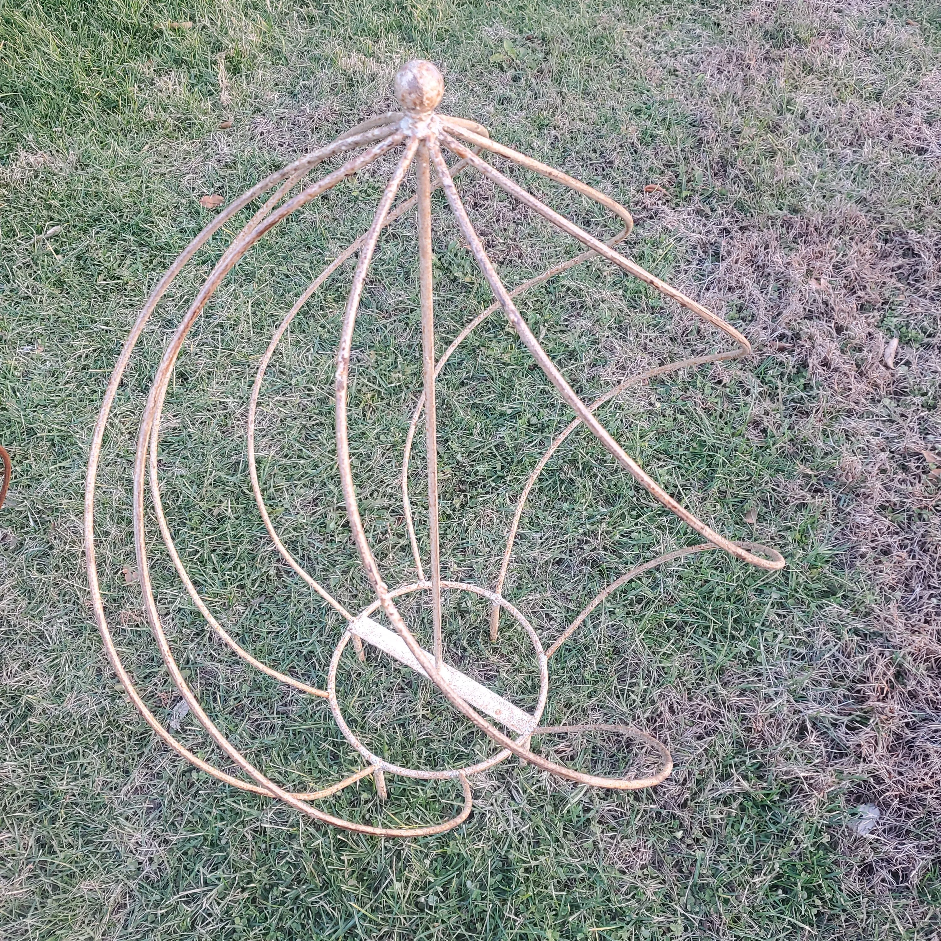 Twist Topiary with Cast Ball On Top