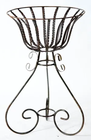 Twisted Wire Planter dried flower branch  