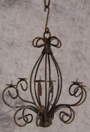 Twisted Wrap Baby Chandelier dried flower branch  
