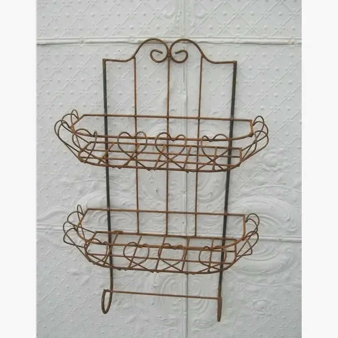 Two Tier Basket with Towel Bar