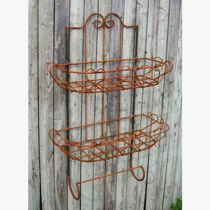 Two Tier Basket with Towel Bar