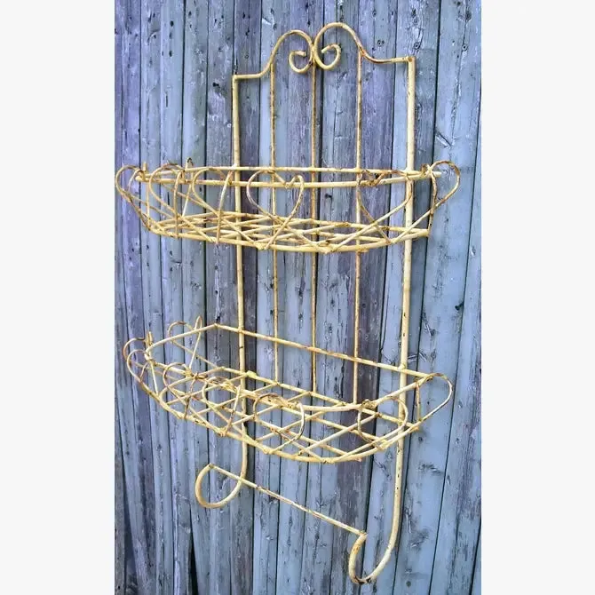 Two Tier Basket with Towel Bar