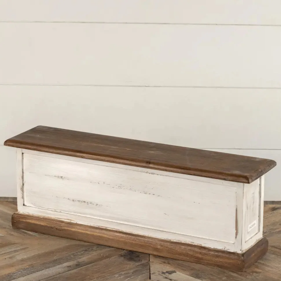 Two Tone Wood Riser dried flowers  