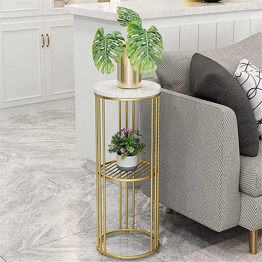 Two - Tier Long Pot Stand . cactus succulent plant  