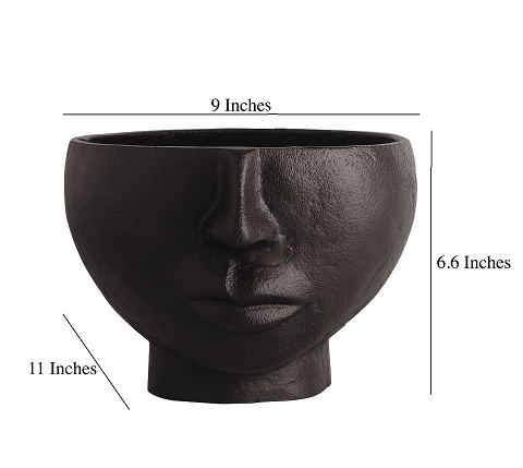 Two Face Vase Black