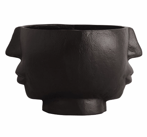 Two Face Vase Black