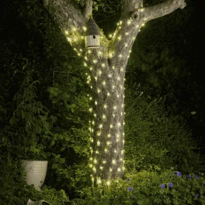 Ultra Solar Firefly String Lights, 200 LEDs dried flowers  