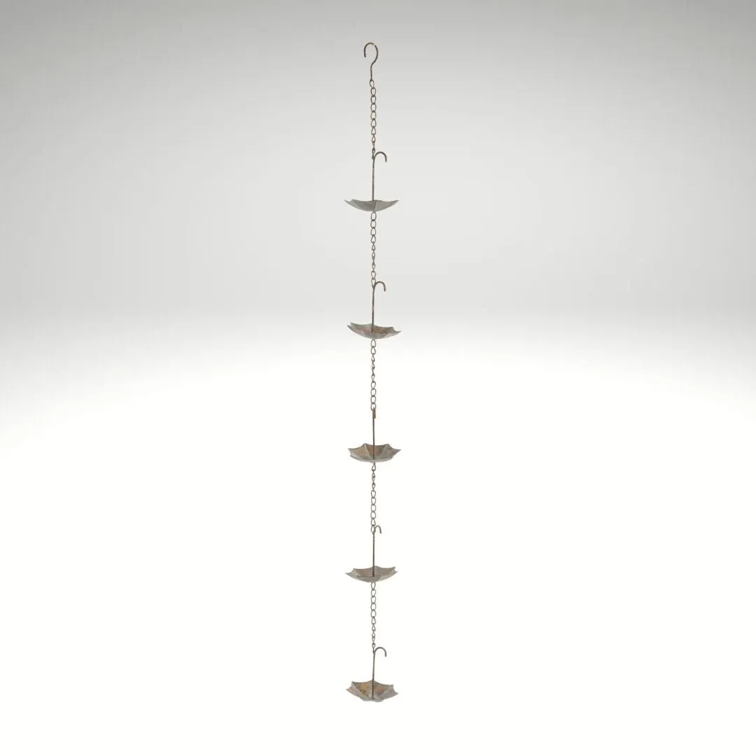 Umbrella Rain Chain dried flowers  