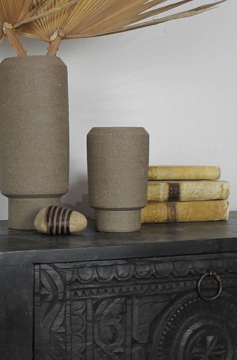 Valdez Vase Natural Clay Large
