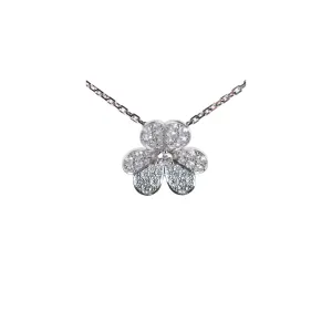 Van Cleef & Arpels Frivole White Gold Pave Diamonds Small