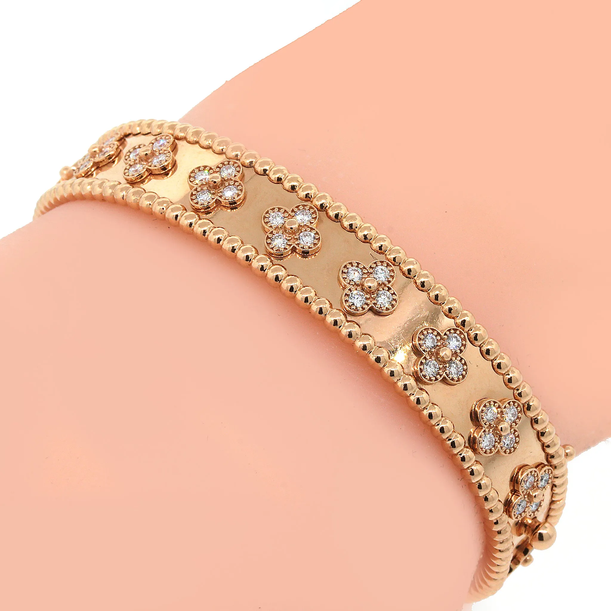 Van Cleef & Arpels Perle Collection Diamond Bracelet in 18k Gold