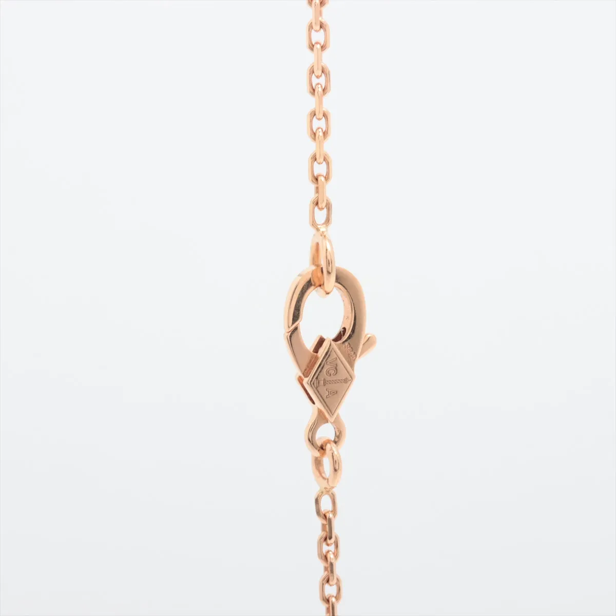 Van Cleef & Arpels Vintage Alhambra Bullseye with Diamond Holiday Pendant Necklace 2017