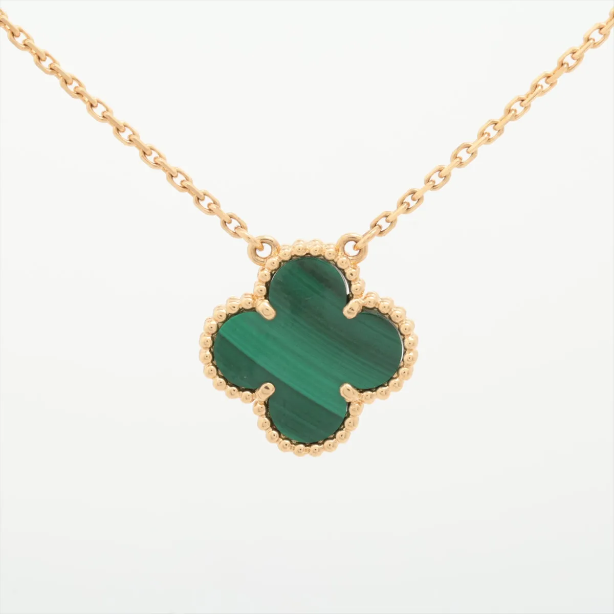 Van Cleef & Arpels Vintage Alhambra Malachite Necklace