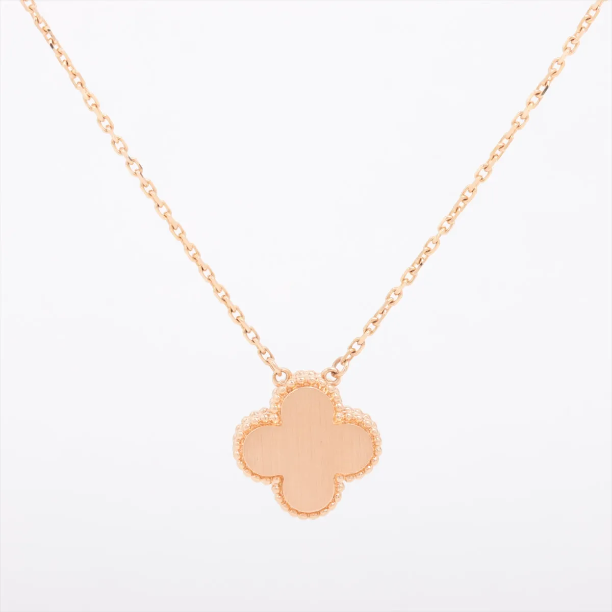 Van Cleef & Arpels Vintage Alhambra Onyx with Diamond Holiday Pendant Necklace 2016