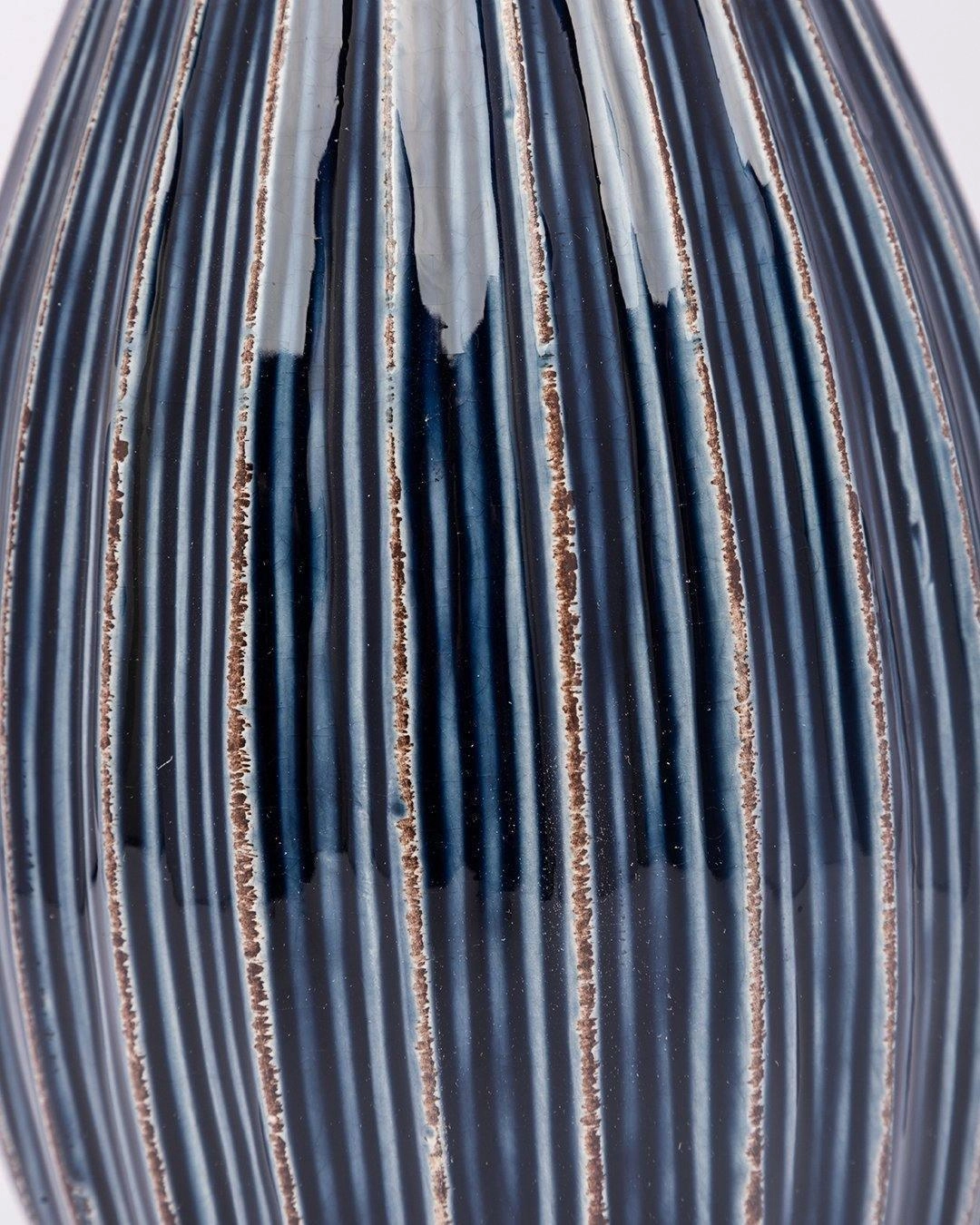 Vase, Modern Design, Dark Blue, Ceramic