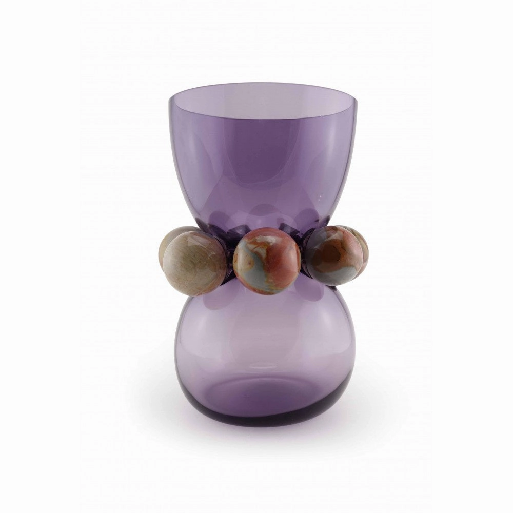 Vase Tiffany Dark Violet - Amethyste mini ornamental plant  