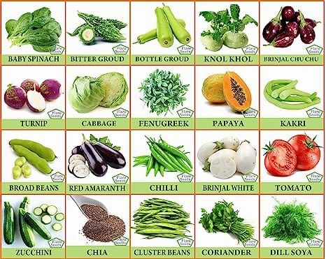Vegetable & Fruit Seed Combo Pack