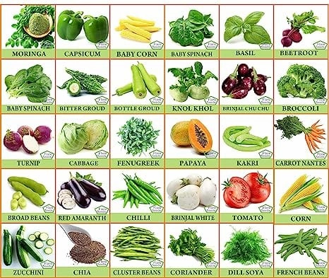 Vegetable & Fruit Seed Combo Pack