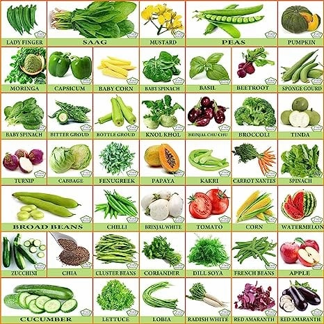 Vegetable & Fruit Seed Combo Pack