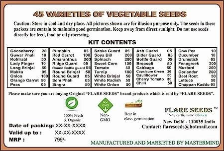 Vegetable Seed Pack