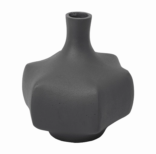 Verdant Metal  grey texture Vase