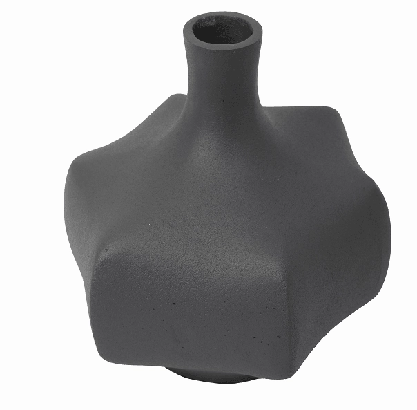 Verdant Metal  grey texture Vase